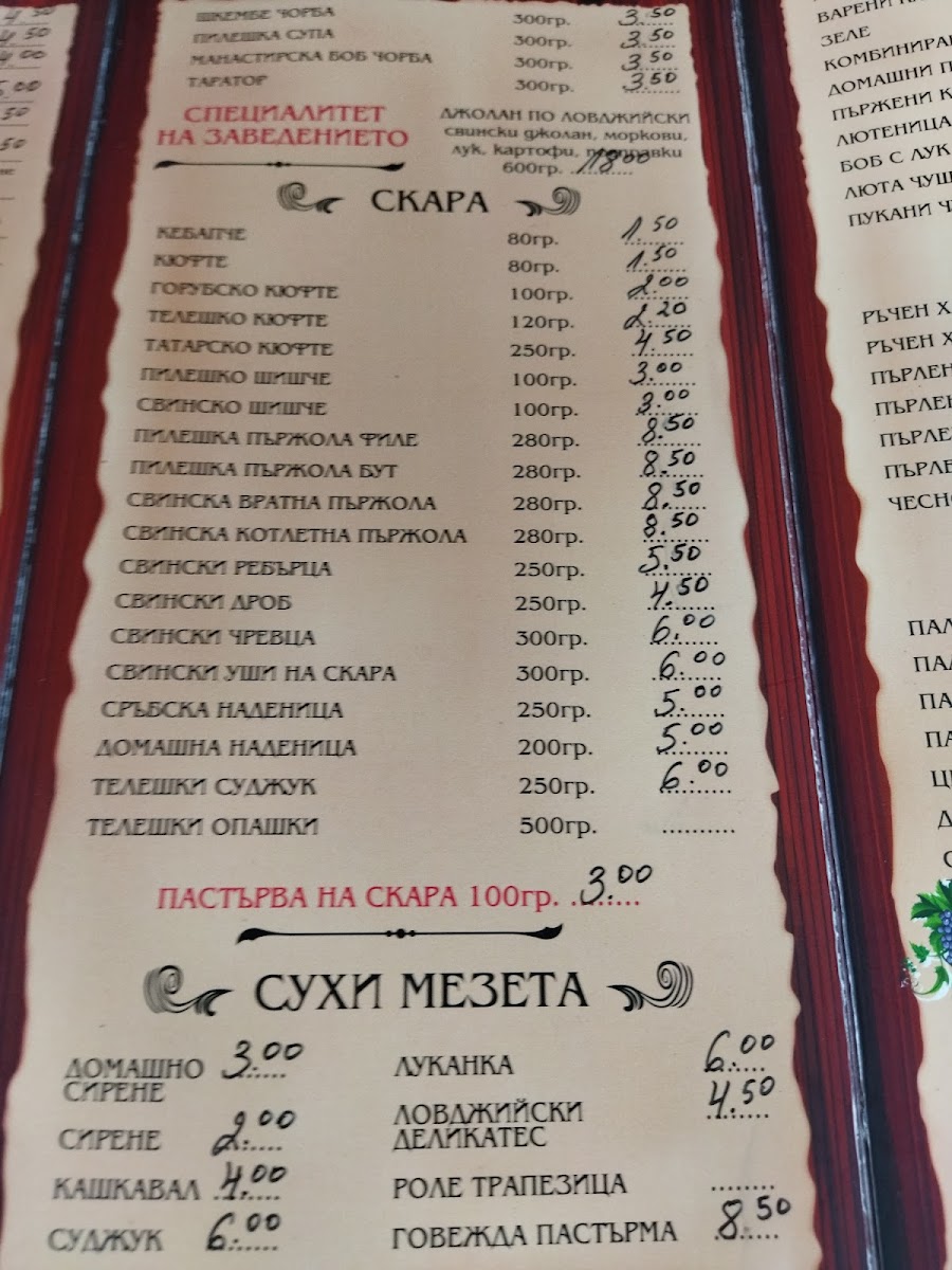 Menu Under The Monastery Walnuts-10