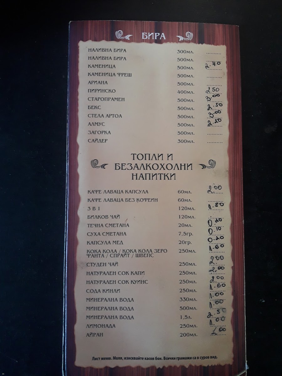 Menu Under The Monastery Walnuts-3